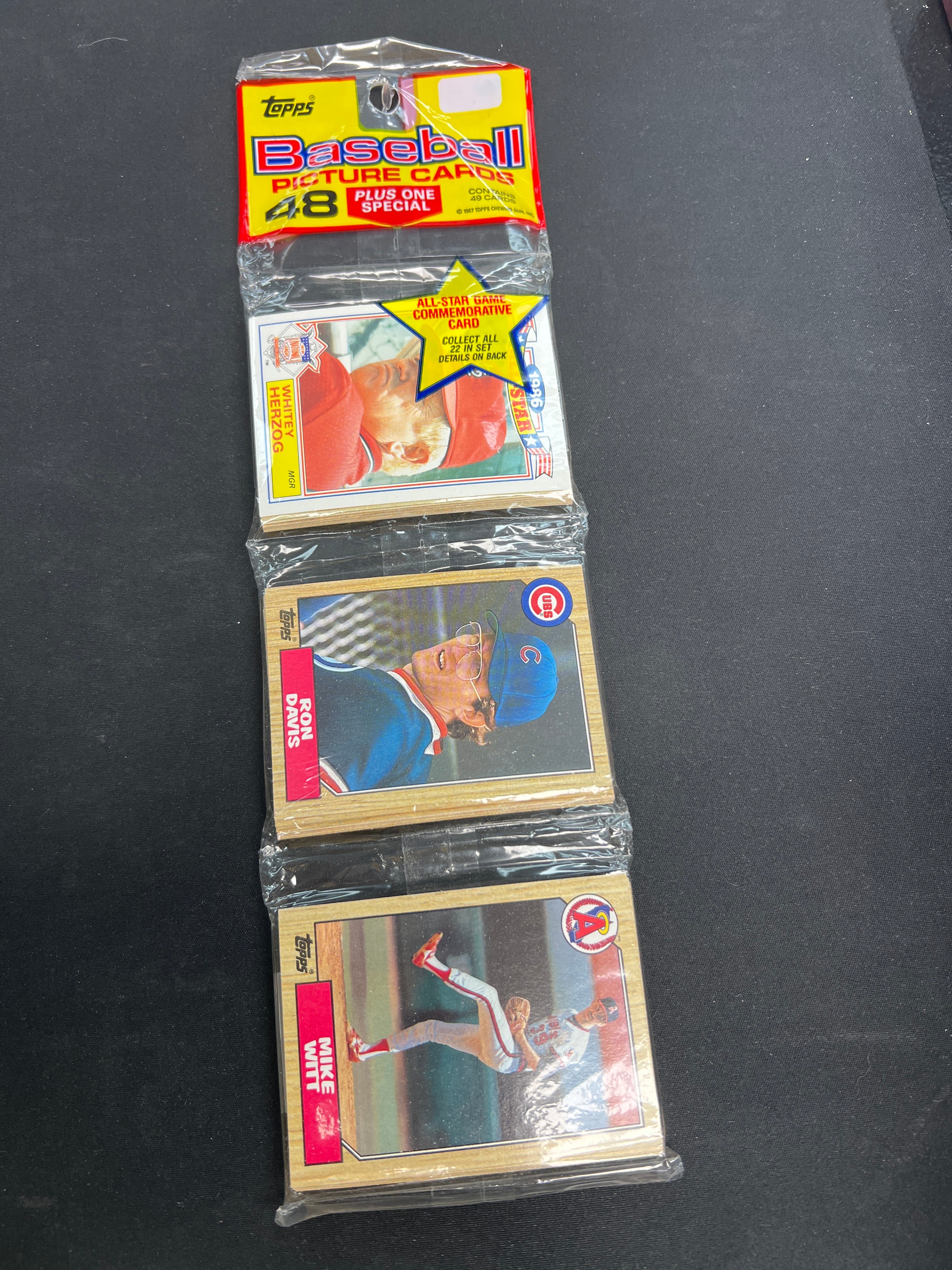 1987 Topps Baseball Rack Pack
