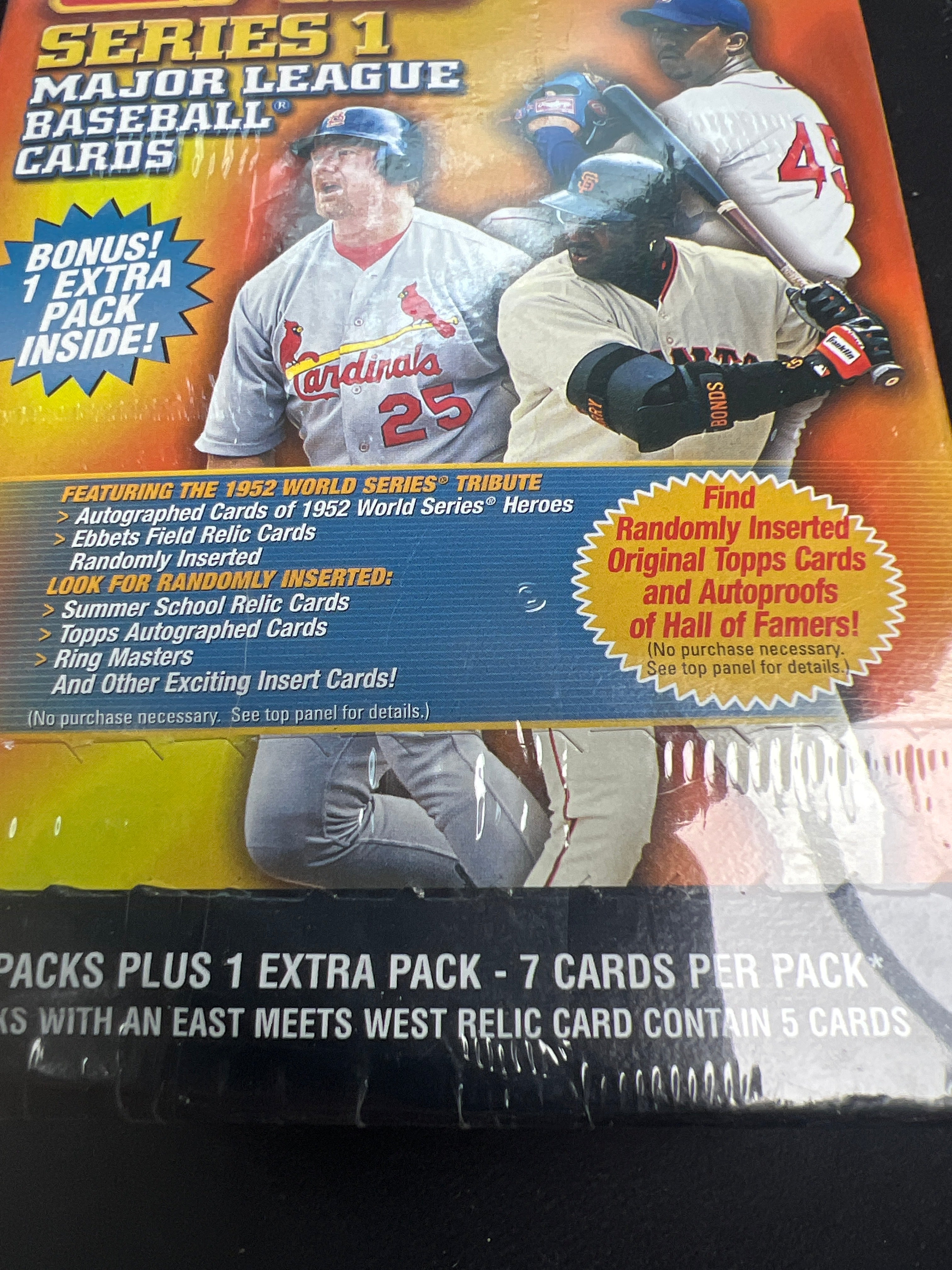 2002 Topps Baseball Series 1 Factory Sealed Box ( 15 Packs With 7 Cards Each)